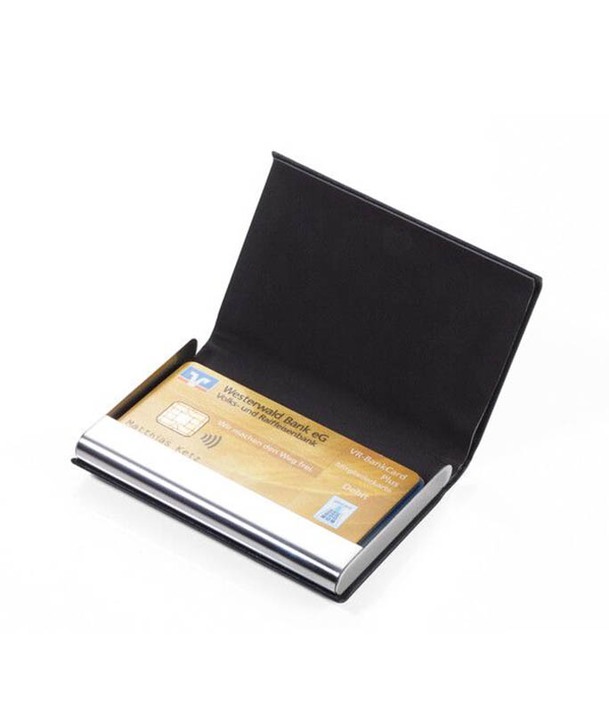 Troika "MARBLE SAFE" καρτοθήκη πιστωτικών καρτών CCC07/BK Μαύρη  Πορτοφόλια-Καρτοθήκες